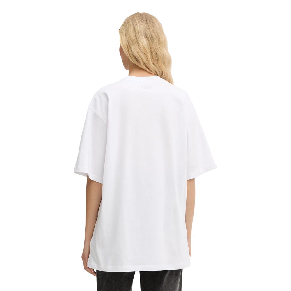 Guess White Cotton T-Shirt
