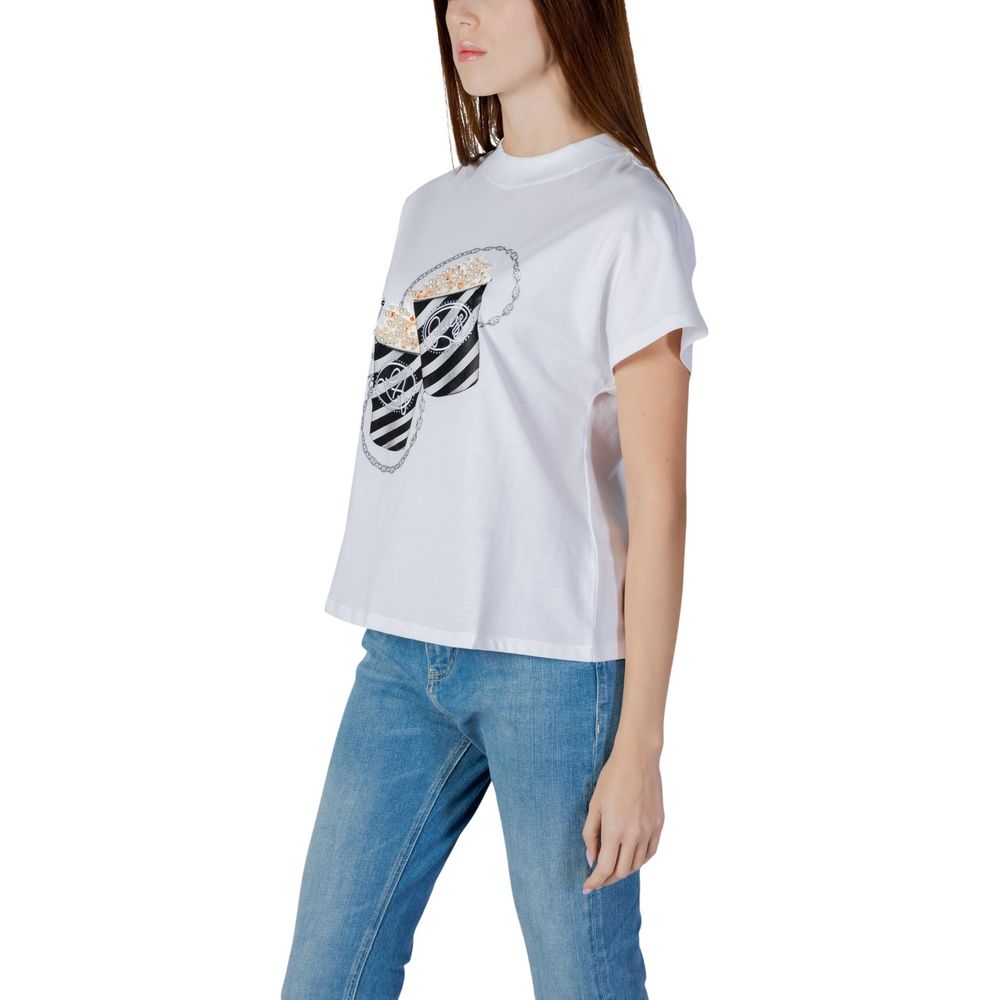 Guess White Cotton T-Shirt