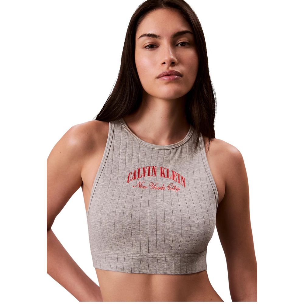 Calvin Klein Underwear Gray Cotton Bra