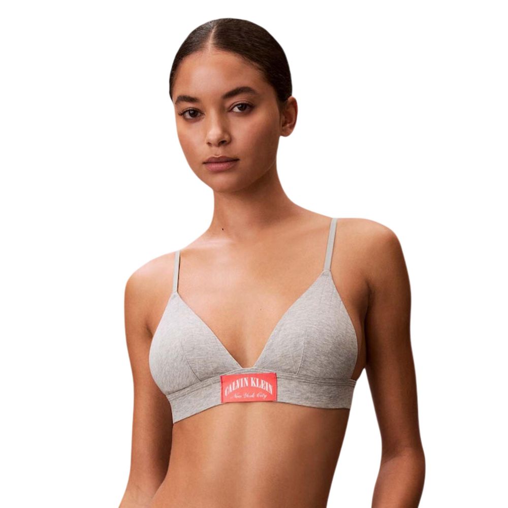 Calvin Klein Underwear Gray Cotton Bra
