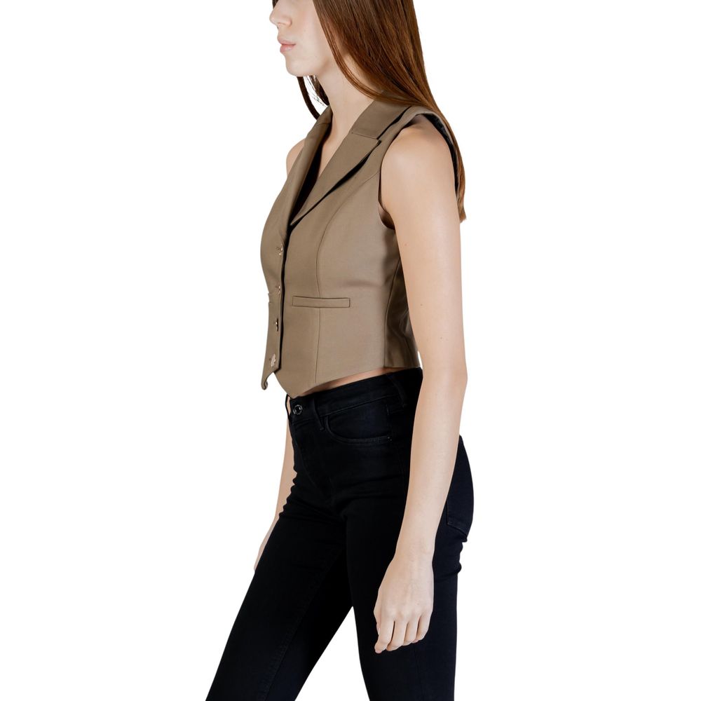 Morgan De Toi Green Cotton Waistcoat