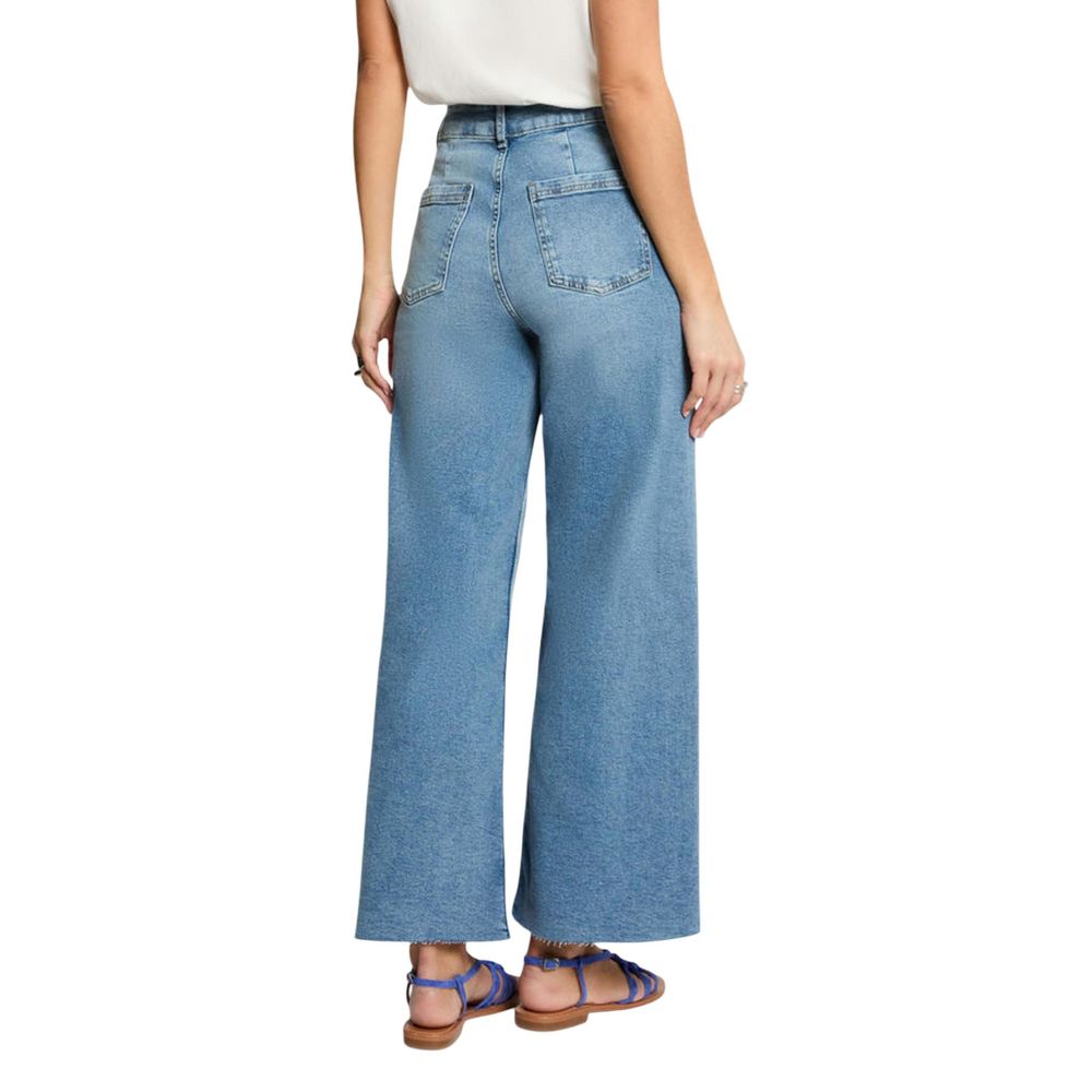 Morgan De Toi Blue Cotton Relaxed Fit Jeans