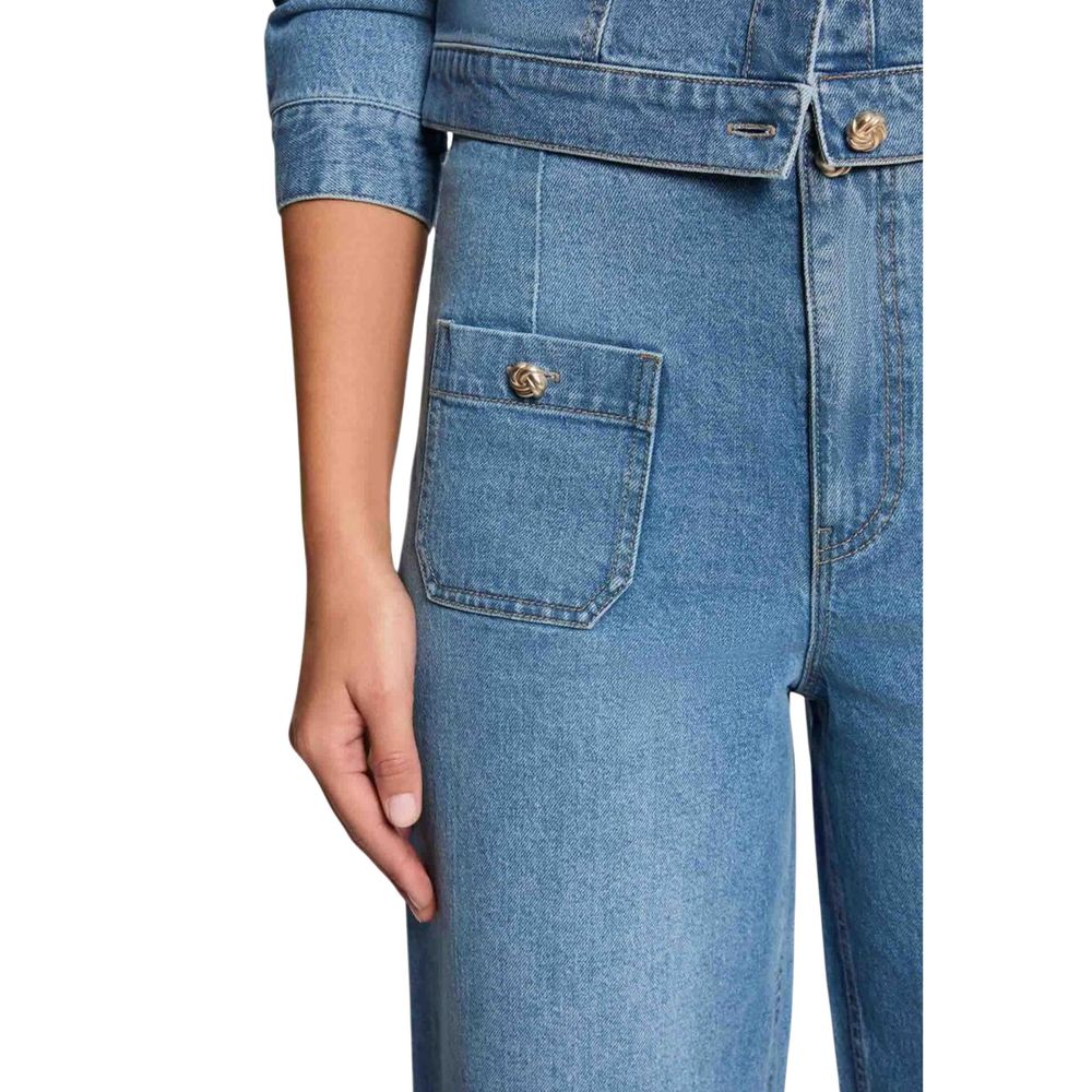 Morgan De Toi Light Blue Cotton Bootcut Jeans