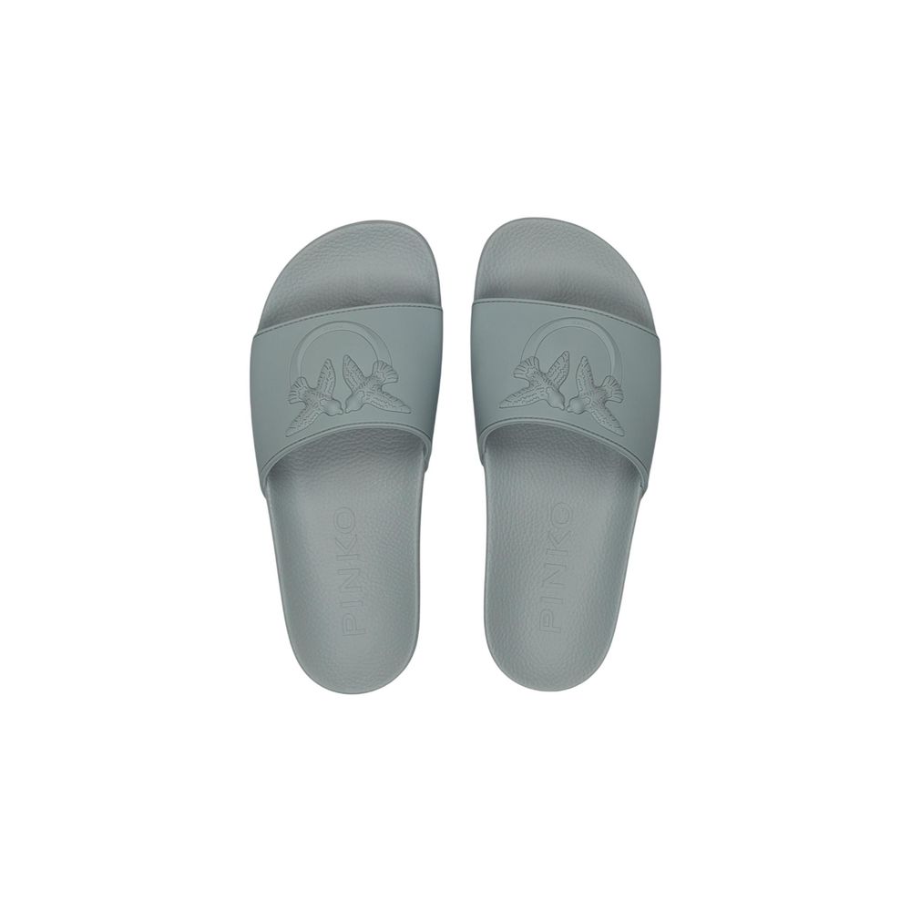 PINKO Green Pvc Slippers