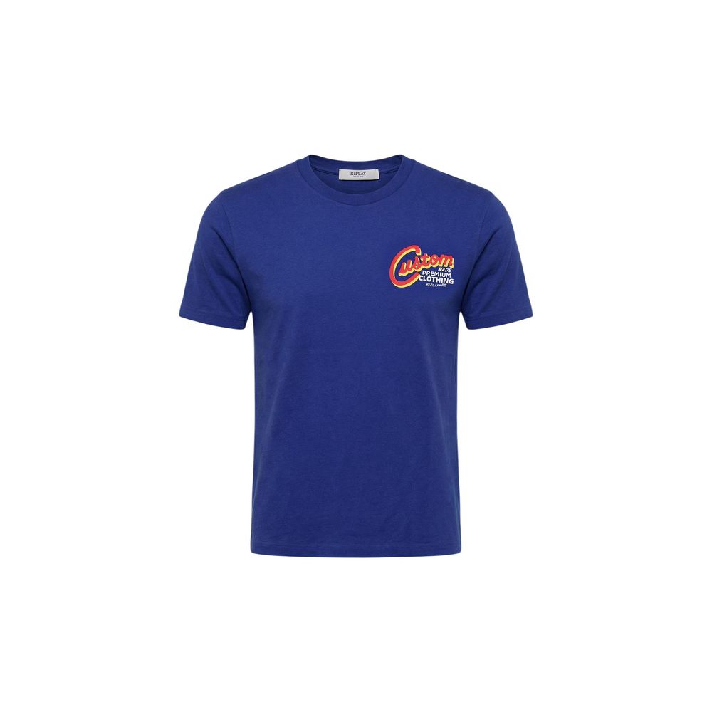 Replay Blue Cotton T-Shirt