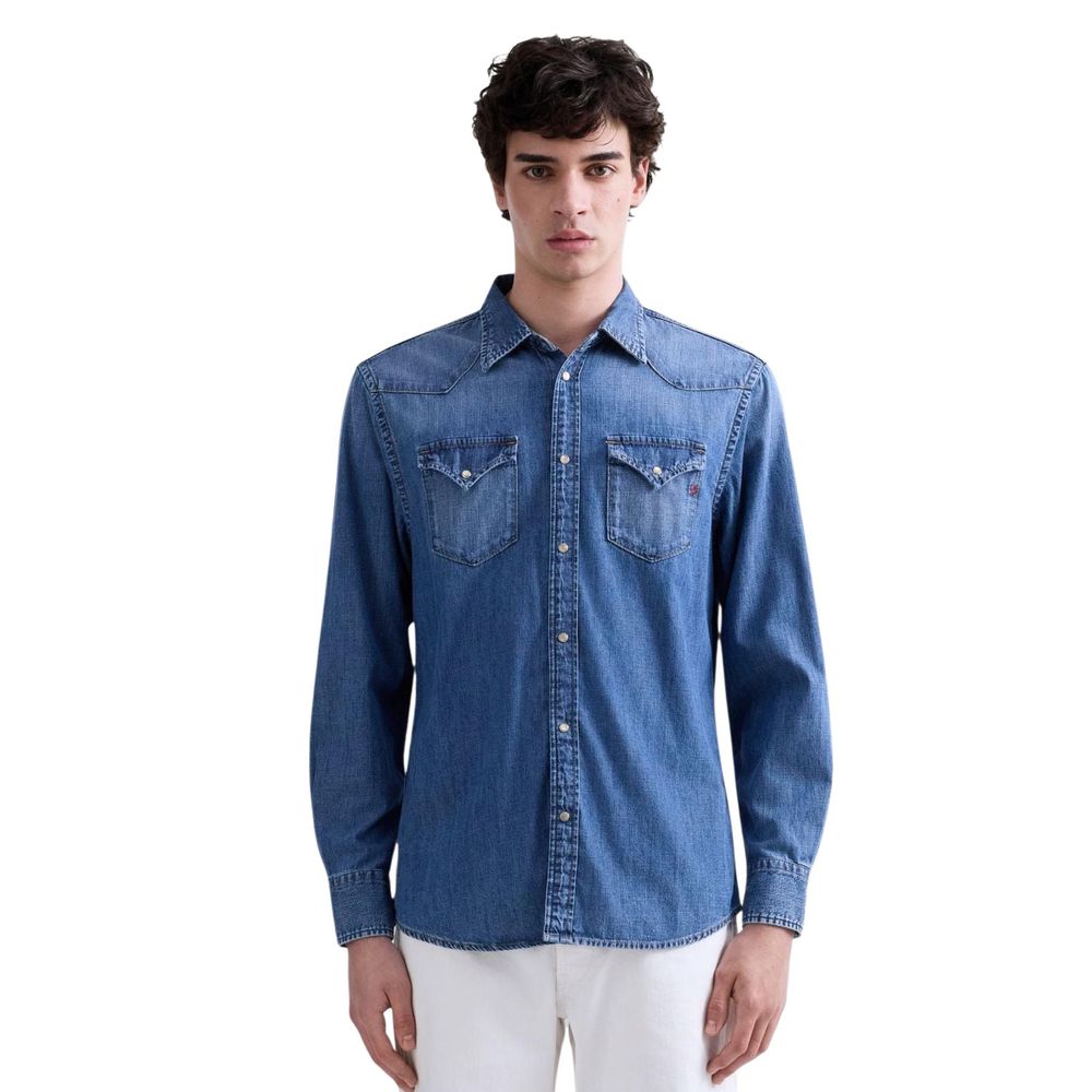 Replay Blue Denim Shirt