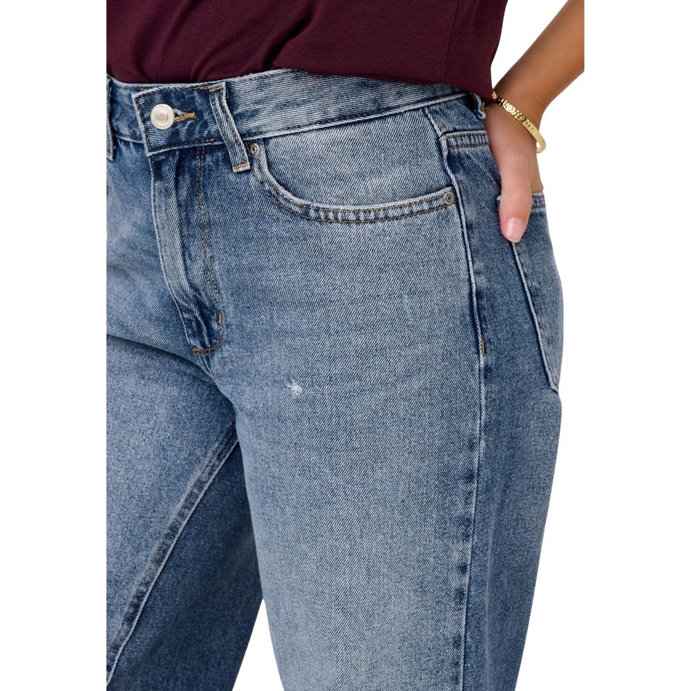 Only Blue Cotton Relaxed Fit Jeans