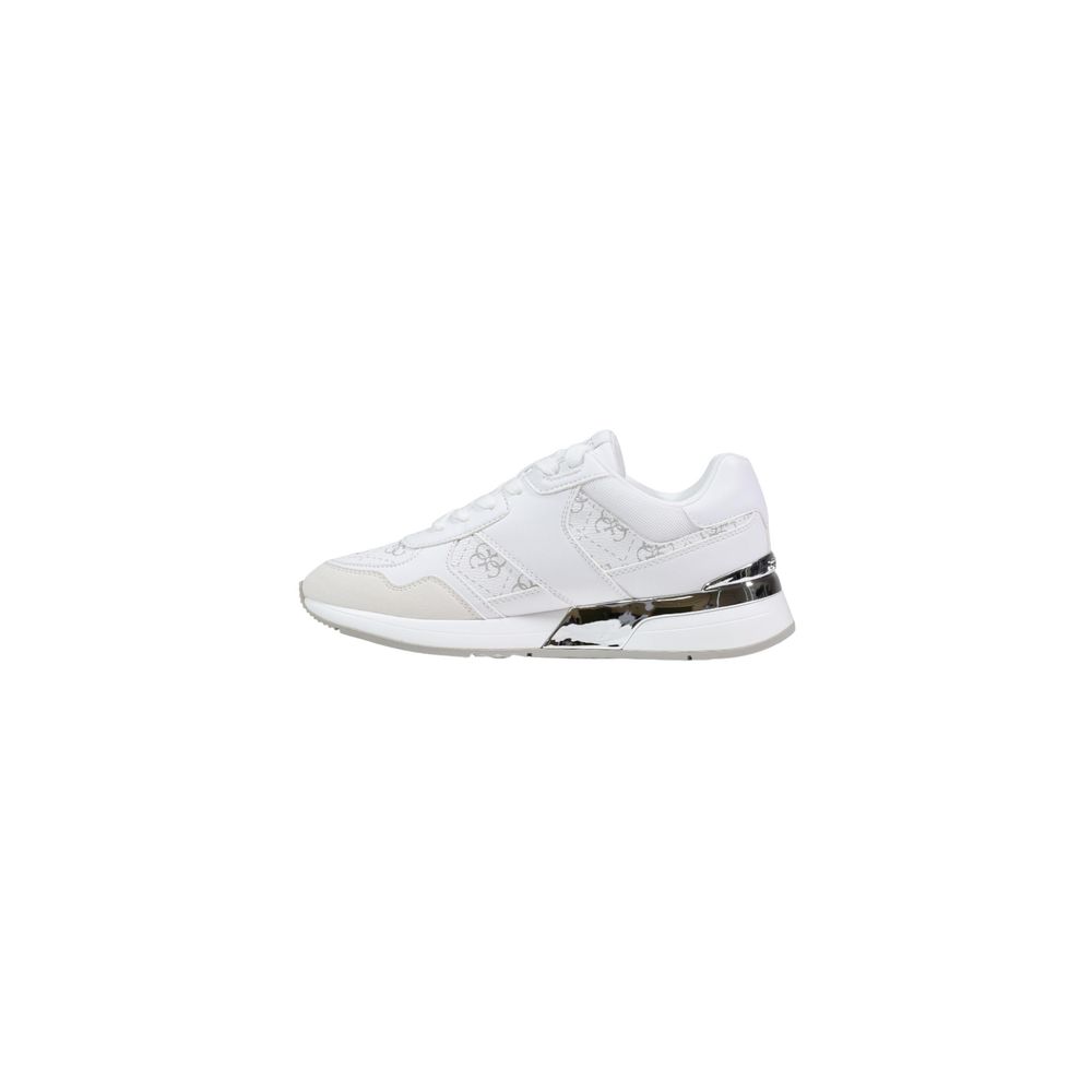 Guess White Leather Chunky Sneakers