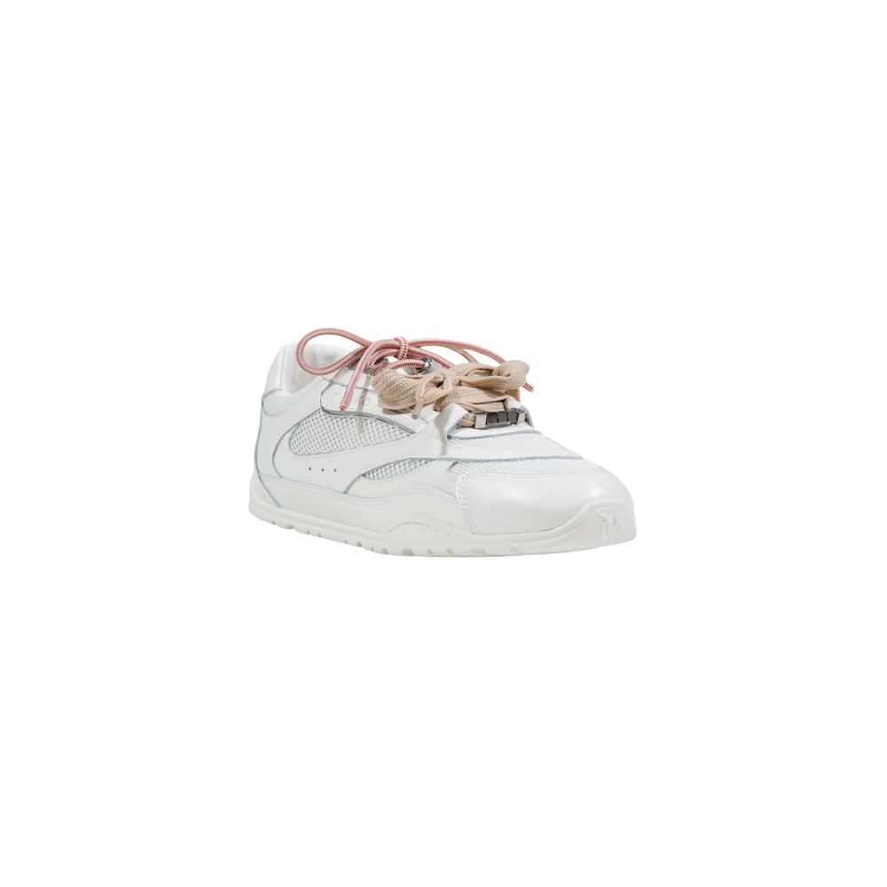 PINKO White Leather Sneakers