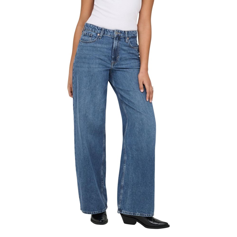 Only Blue Cotton Relaxed Fit Jeans