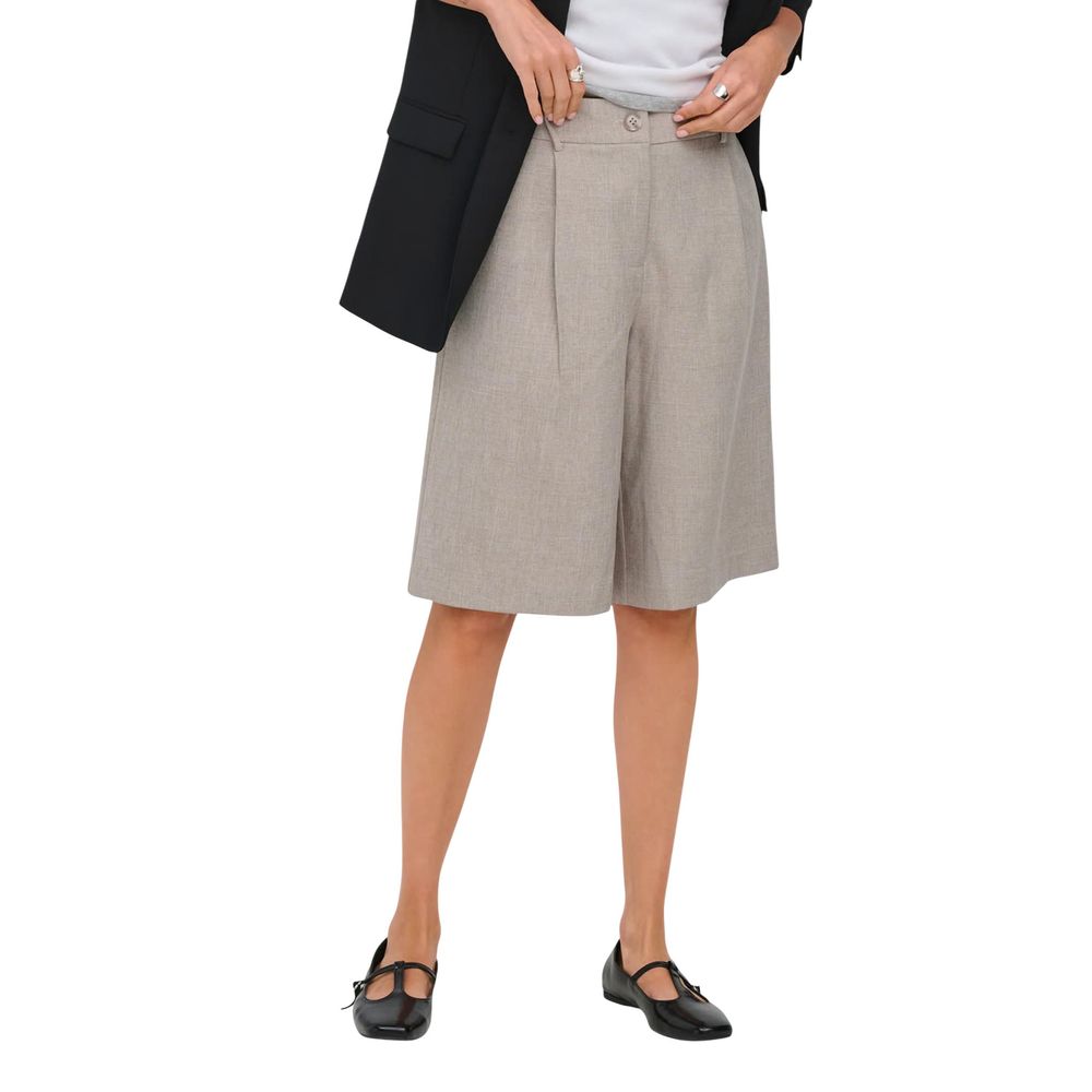 Only Gray Recycled Polyester Bermuda Shorts