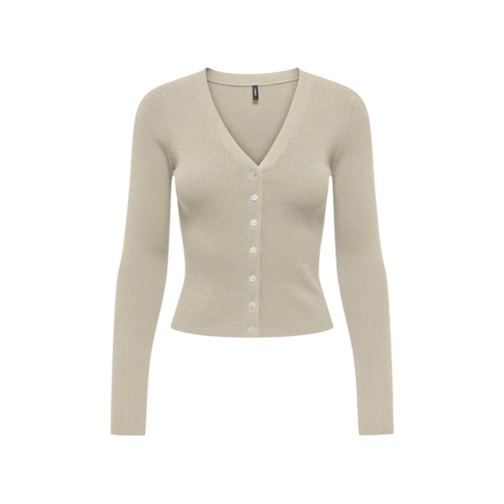 Only Beige Viscose Cardigan