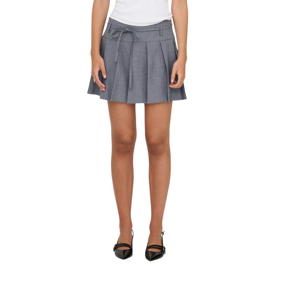Only Gray Recycled Polyester Mini Skirt