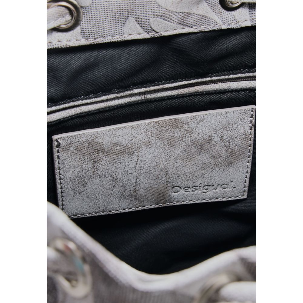 Desigual Gray Cotton Backpack