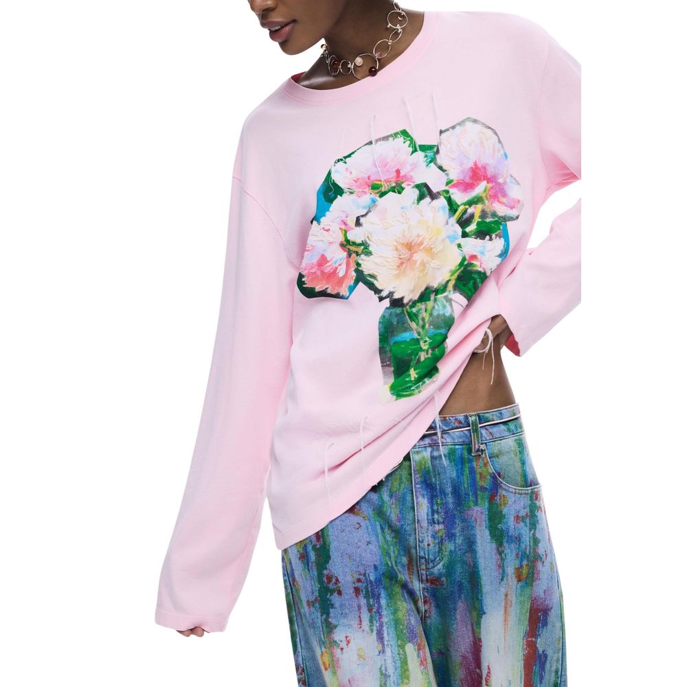 Desigual Multicolor Cotton Long Sleeve T-Shirt
