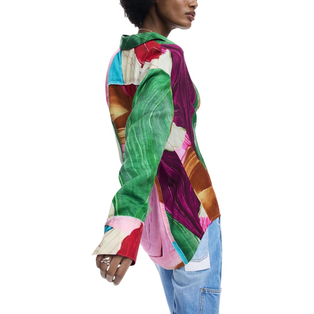 Desigual Bicolor Lyocell Blouse