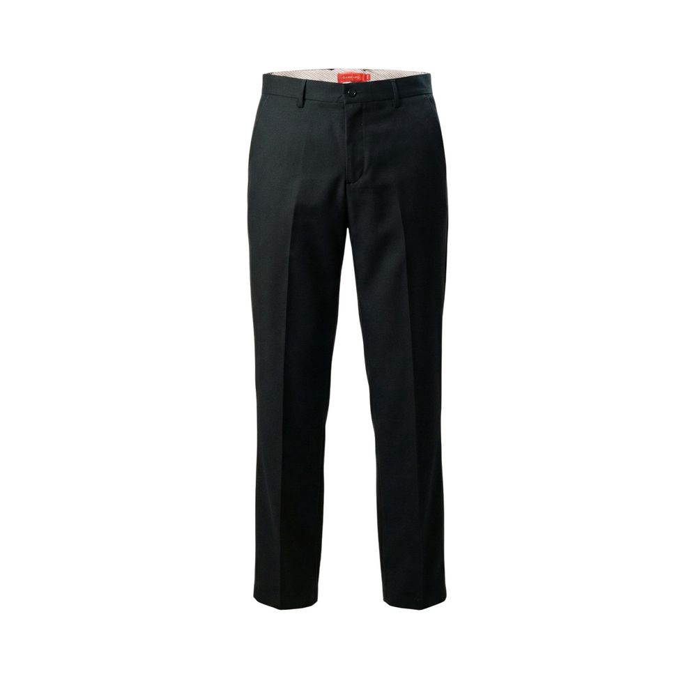 Gianni Lupo Black Polyester Skinny Pants
