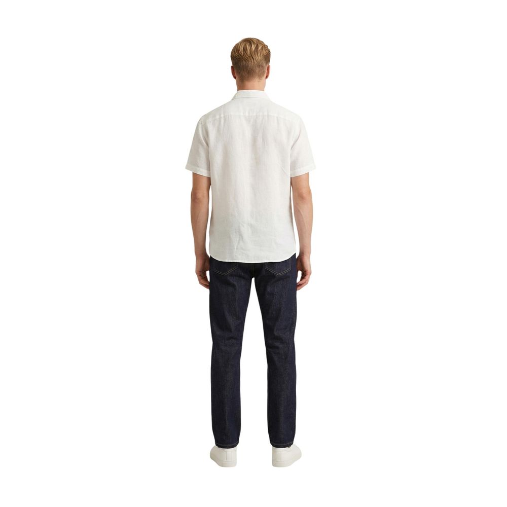 Gianni Lupo White Linen Shortsleeve Shirt