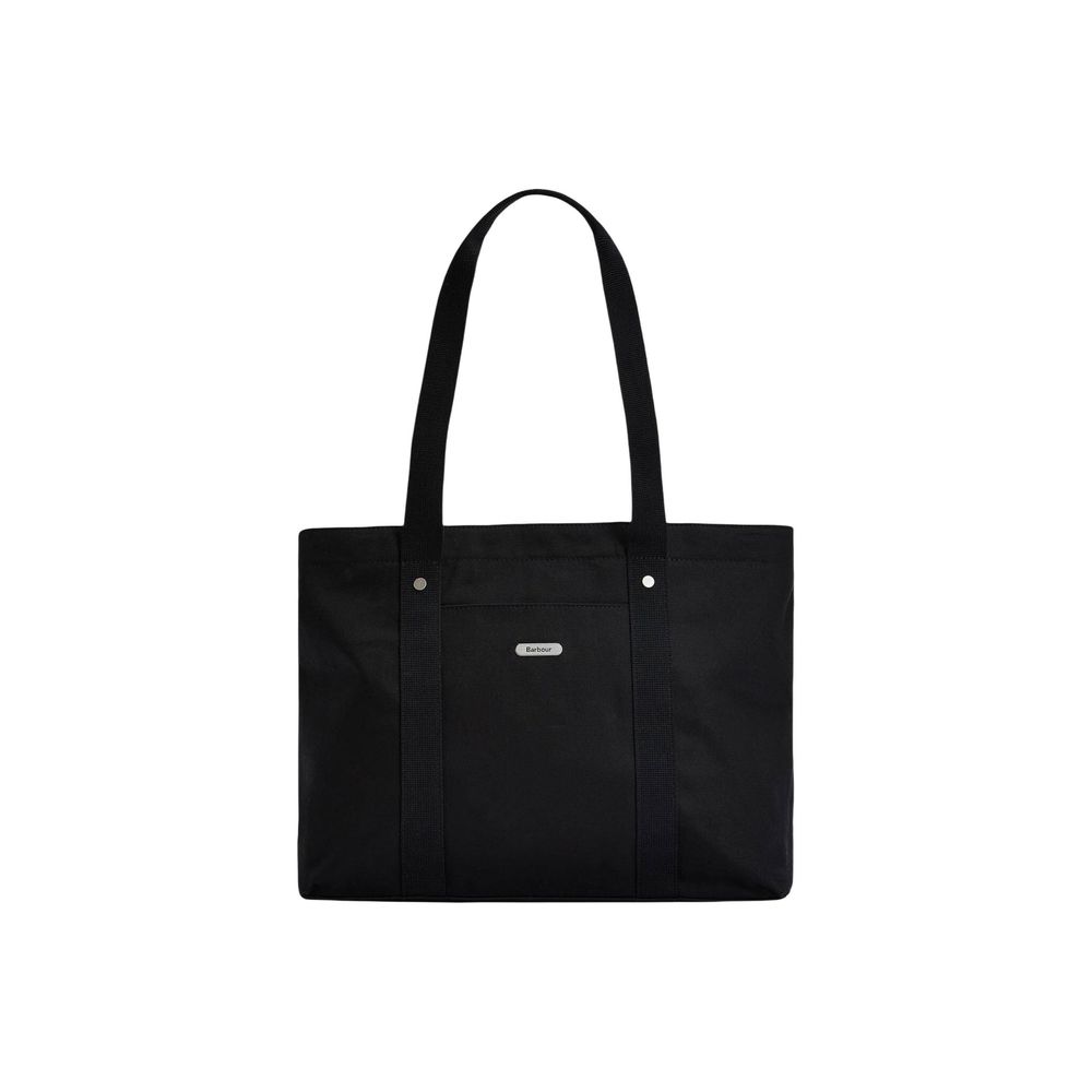 Barbour Black Cotton Handbag