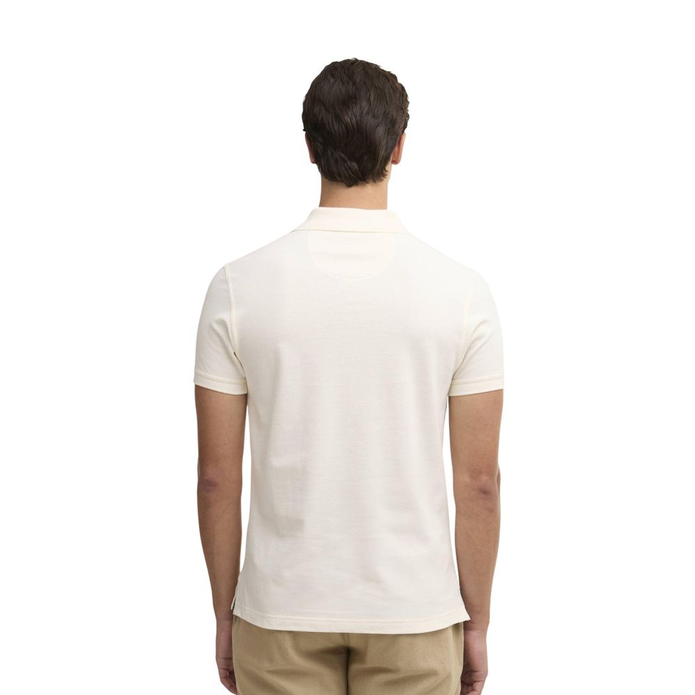 Barbour Cream Cotton Polo Shirt