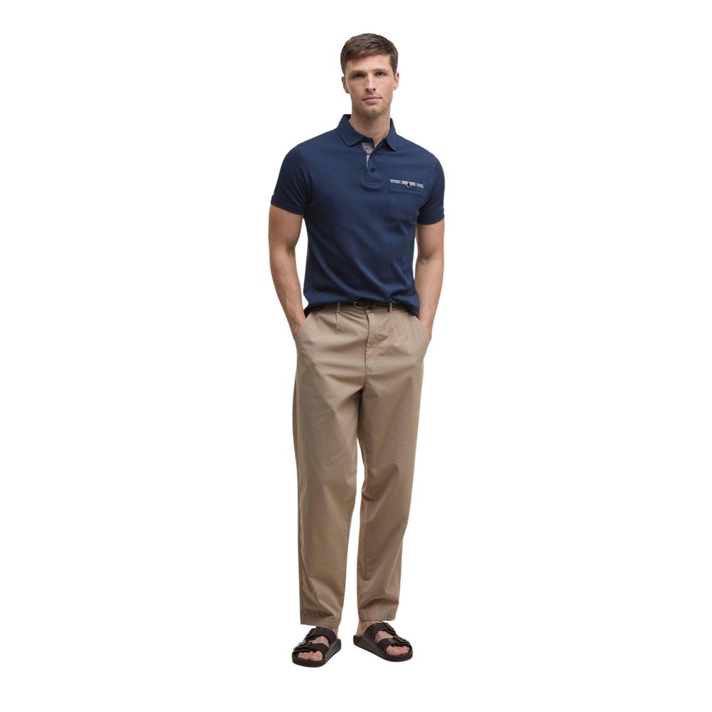 Barbour Blue Cotton Polo Shirt