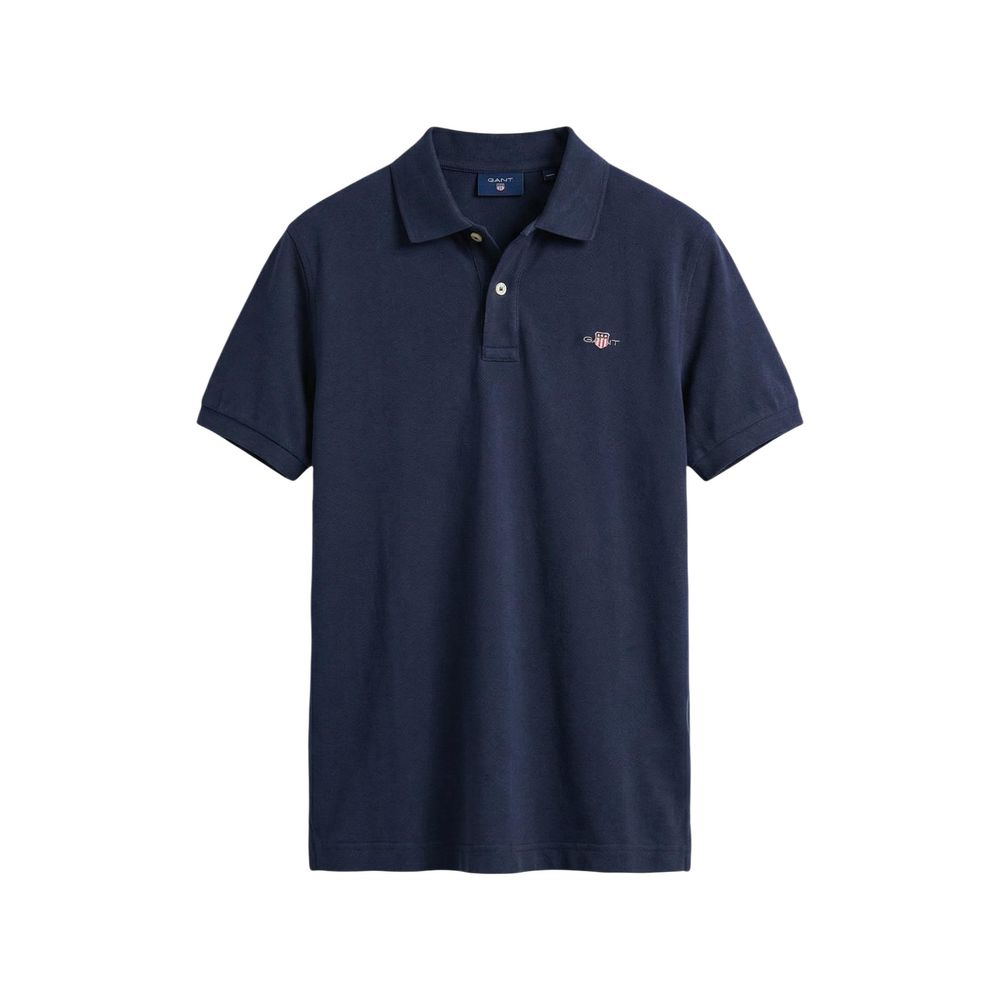 Gant Blue Cotton Polo Shirt