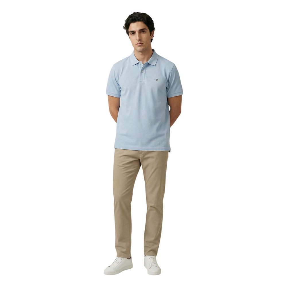 Gant Blue Cotton Polo Shirt