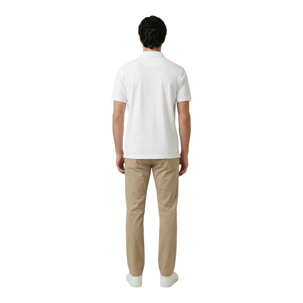 Gant White Cotton Polo Shirt