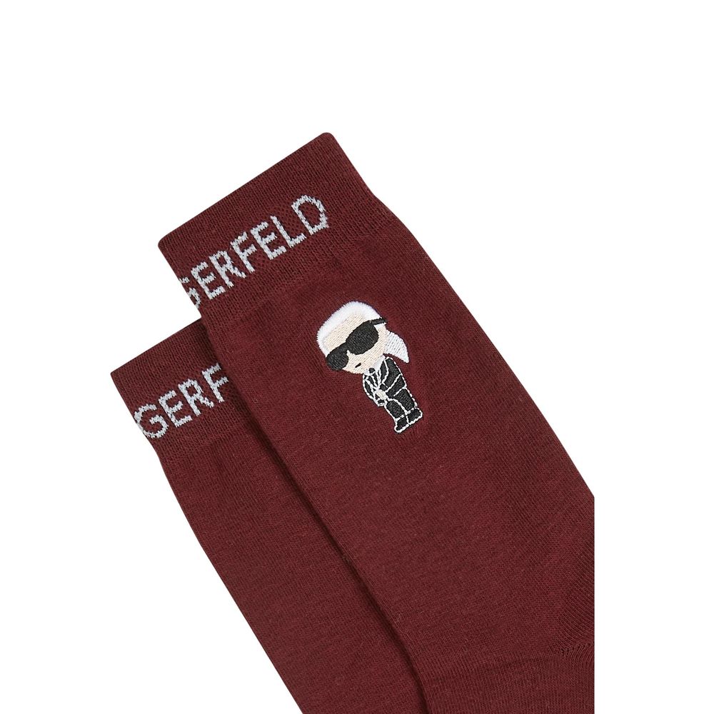 Karl Lagerfeld Pink Cotton Socks