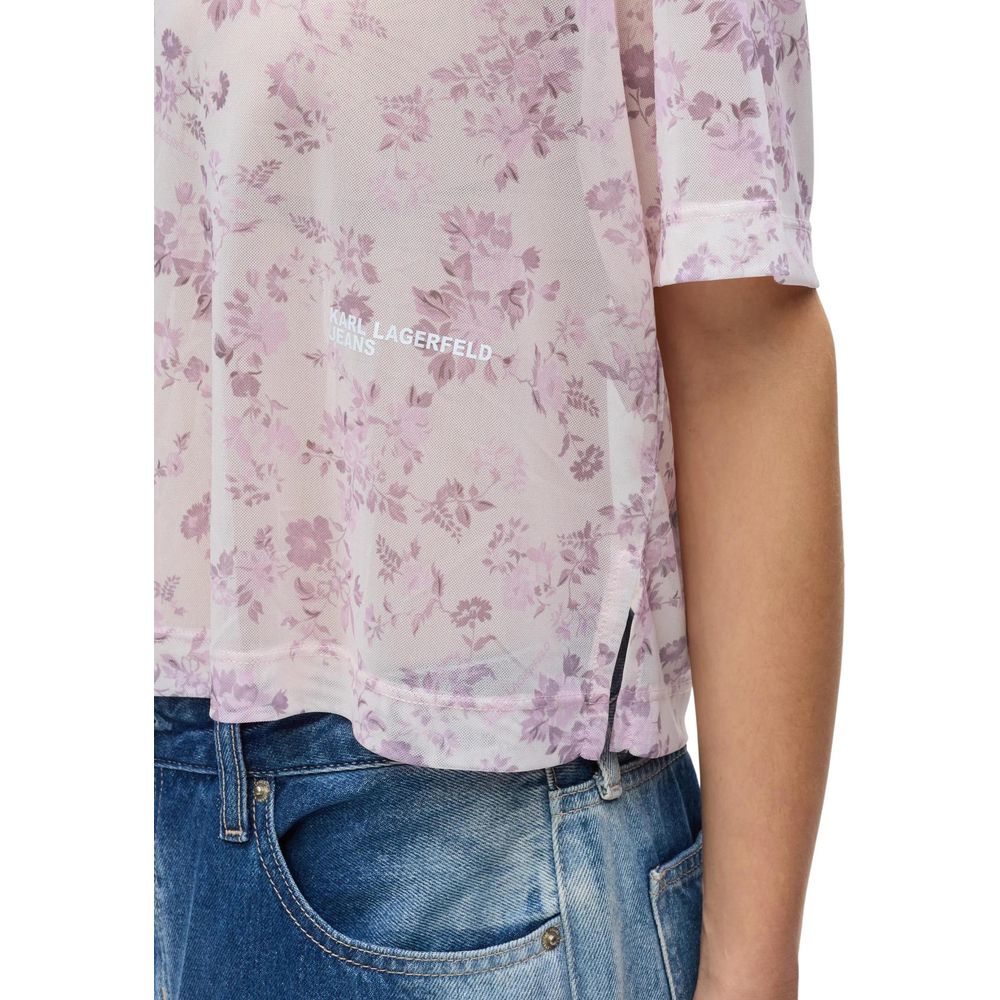 Karl Lagerfeld Multicolor Polyester T-Shirt