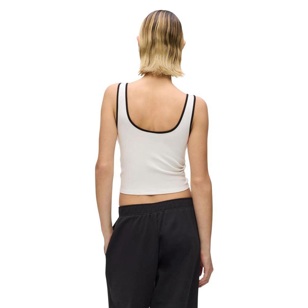 Karl Lagerfeld White Viscose Top