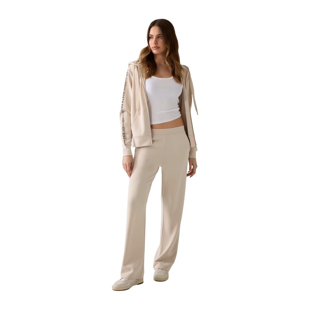 Guess Beige Polyester Hoodie