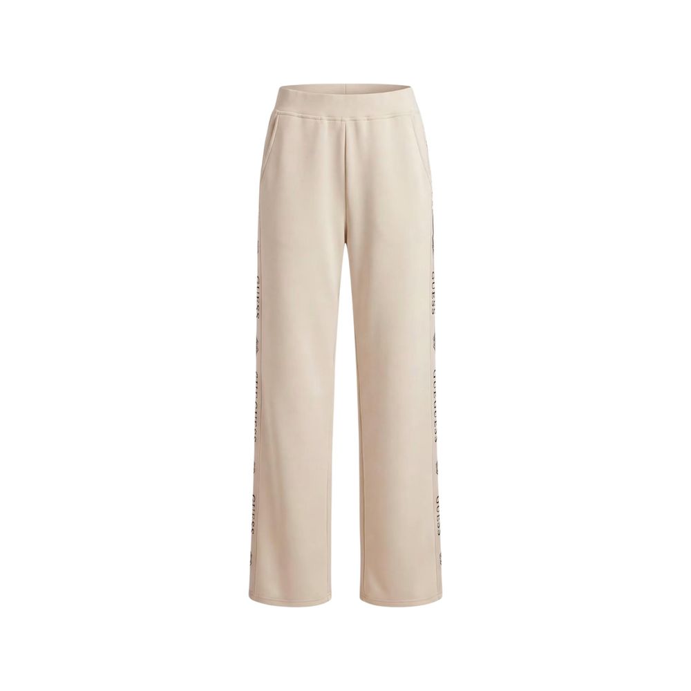 Guess Beige Polyester Joggers (Workout Pants)