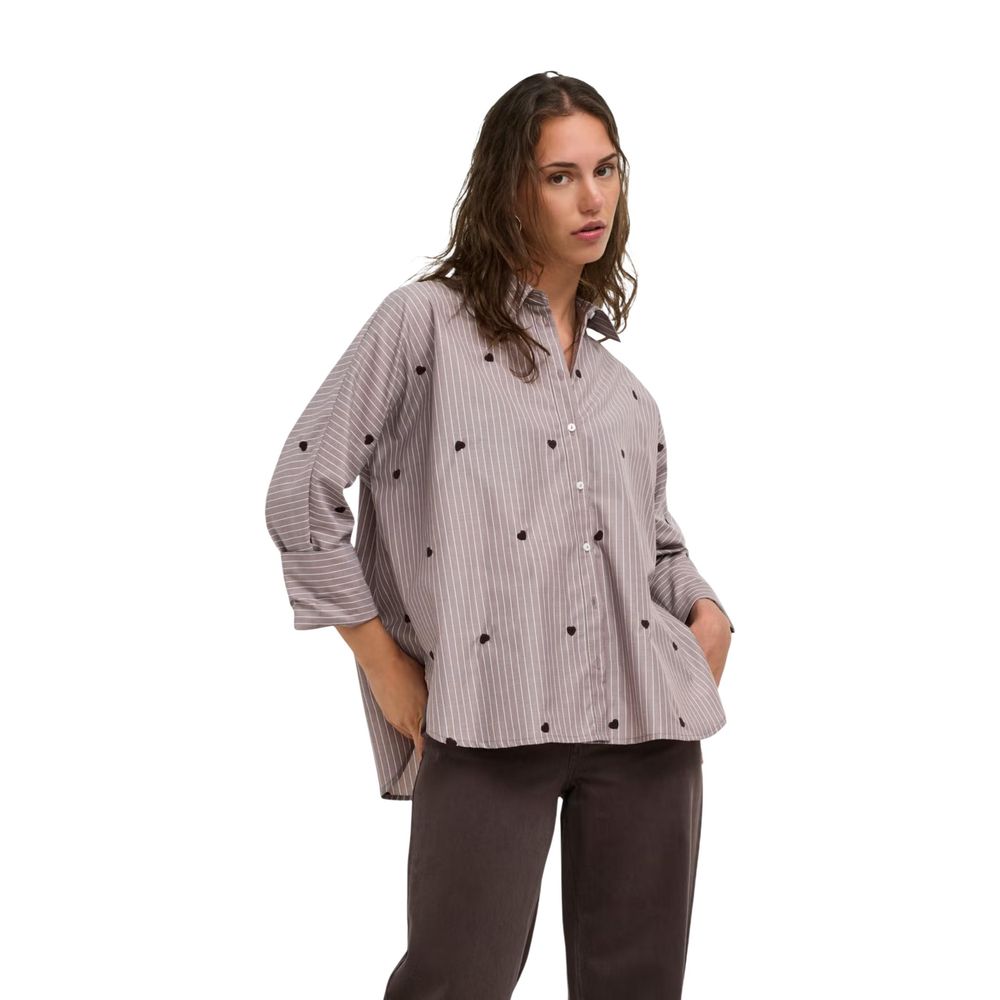 Only Brown Recycled Polyester Blouse