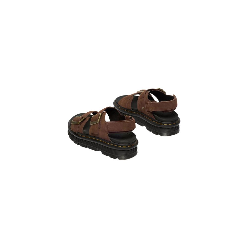 Dr. Martens Brown Leather Platform Sandals