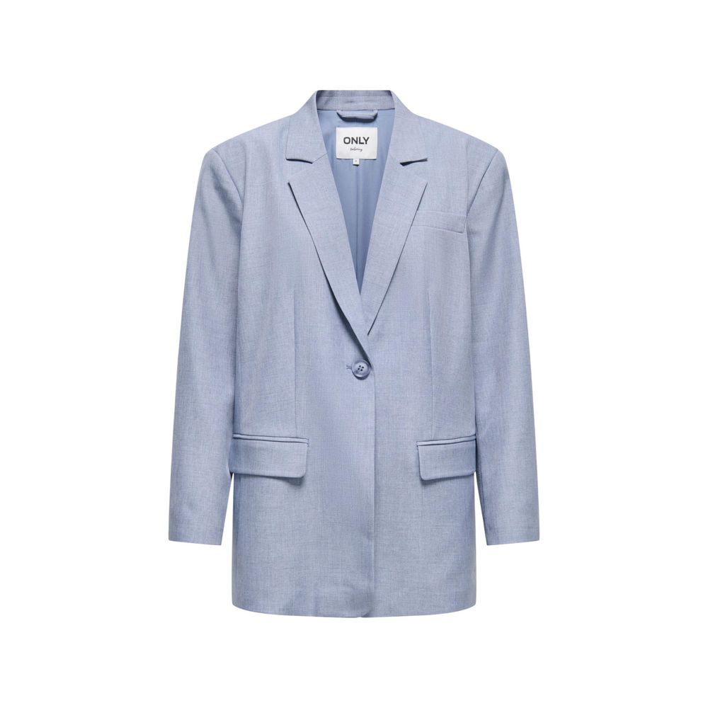 Only Blue Polyester Blazer