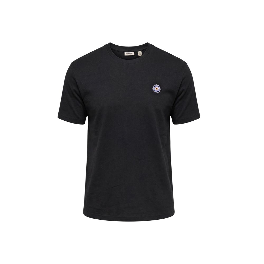 Only & Sons Black Organic Cotton T-Shirt
