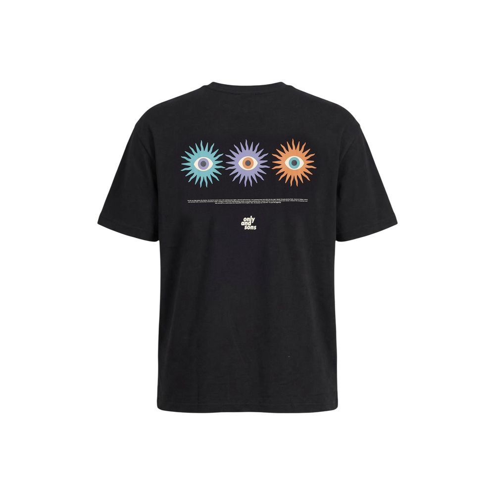 Only & Sons Black Organic Cotton T-Shirt