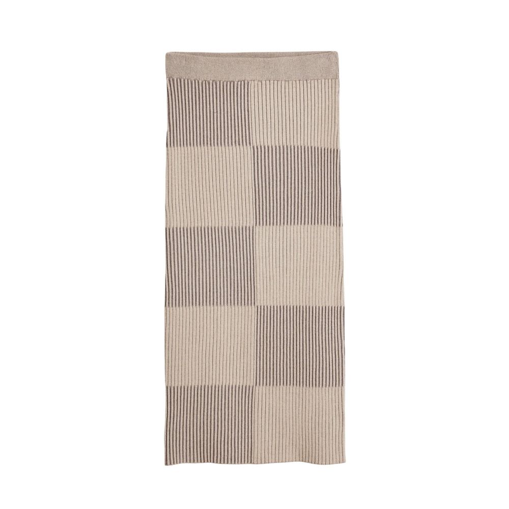 Desigual Beige Viscose Long Skirt