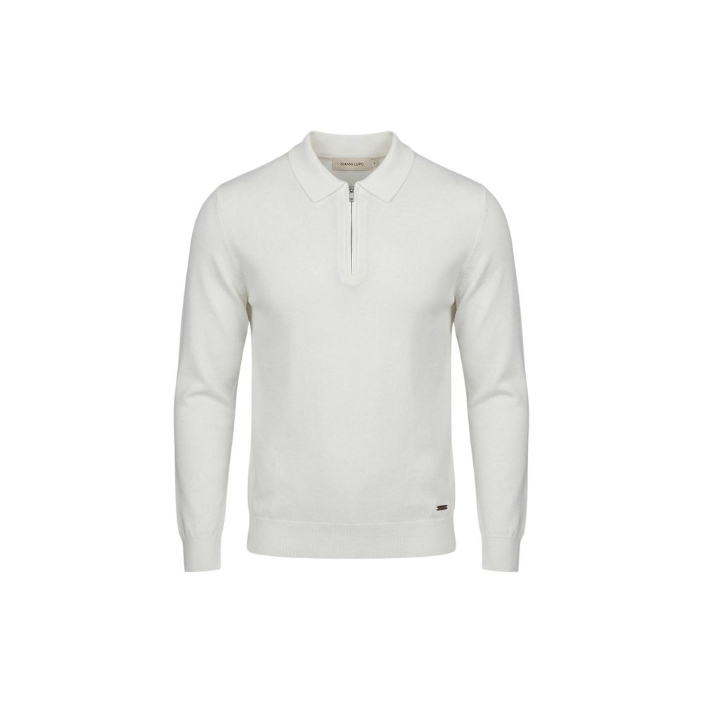 Gianni Lupo White Viscose Sweatshirt