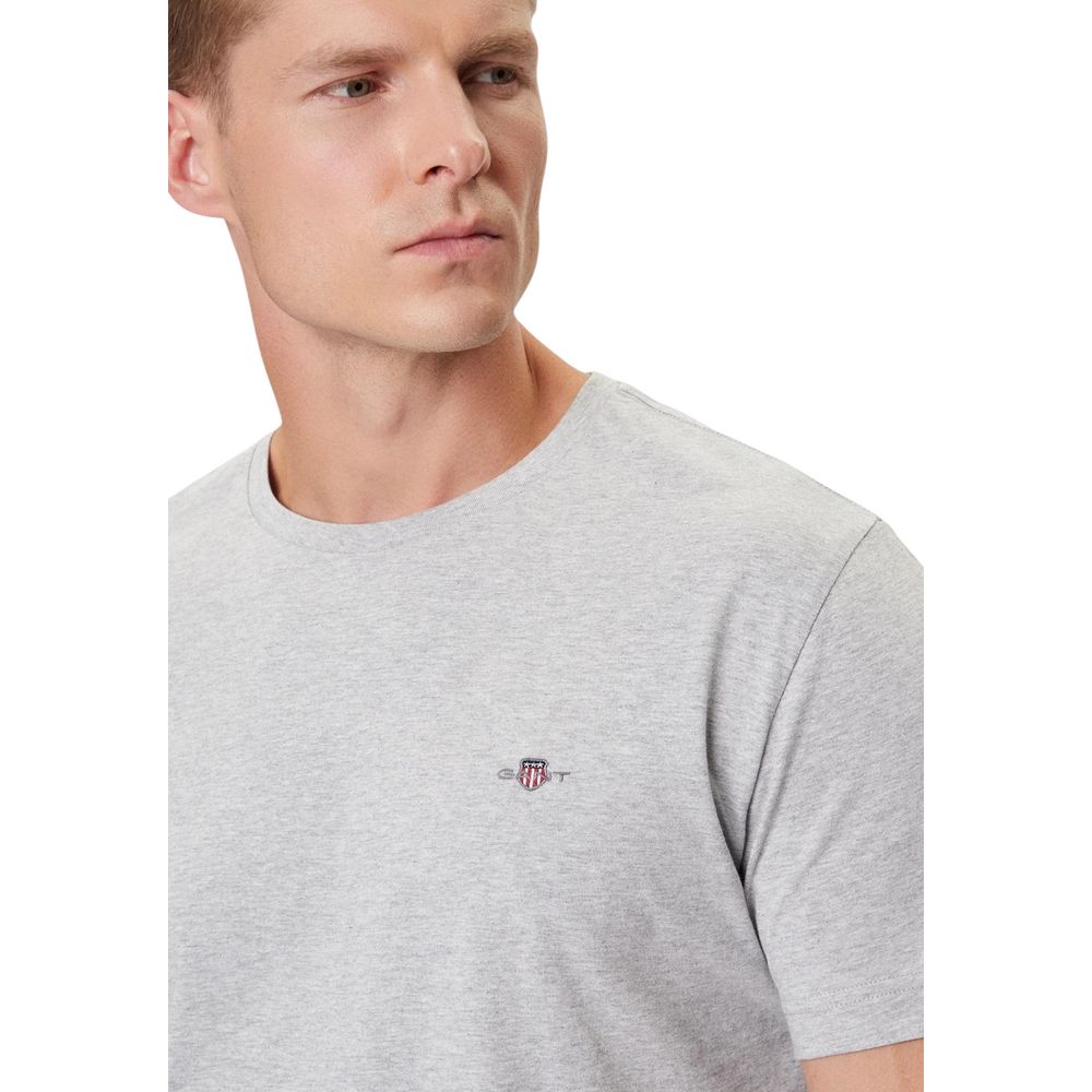 Gant Gray Cotton T-Shirt