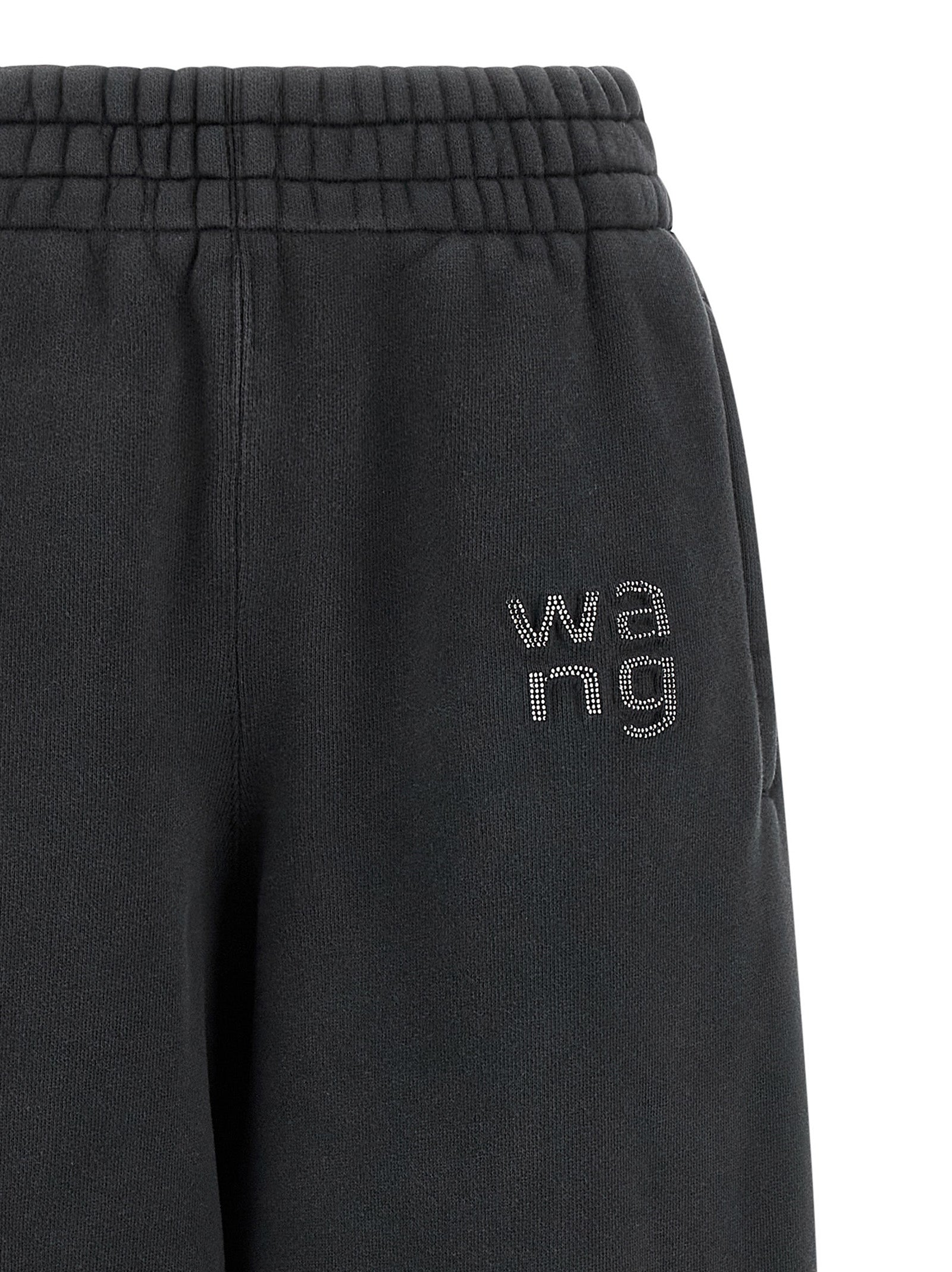 T BY ALEXANDER WANG Black Cotton Joggers (Workout Pants)