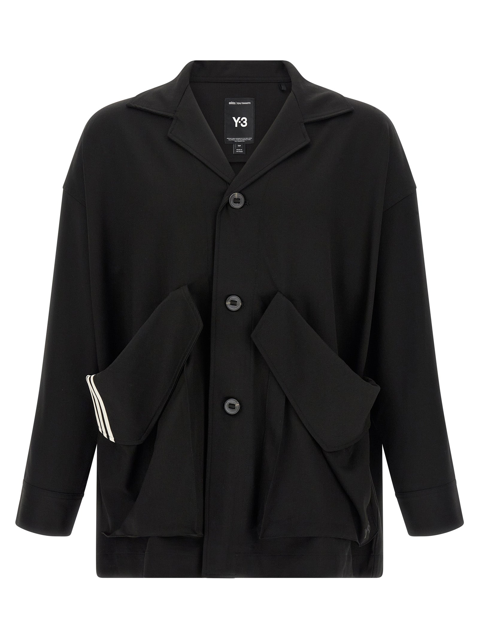 Y-3 Black Wool Blazer