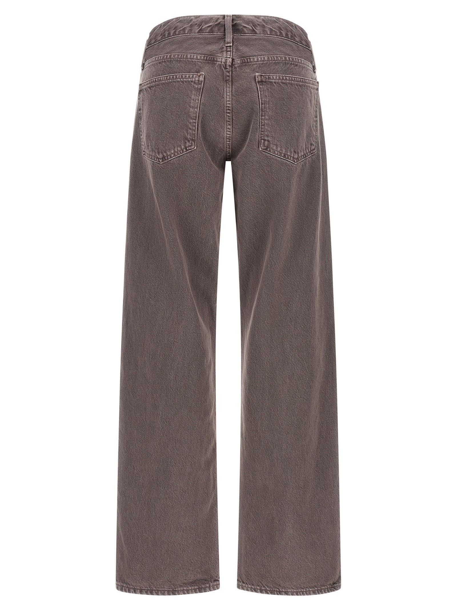 Agolde Purple Cotton Relaxed Fit Jeans