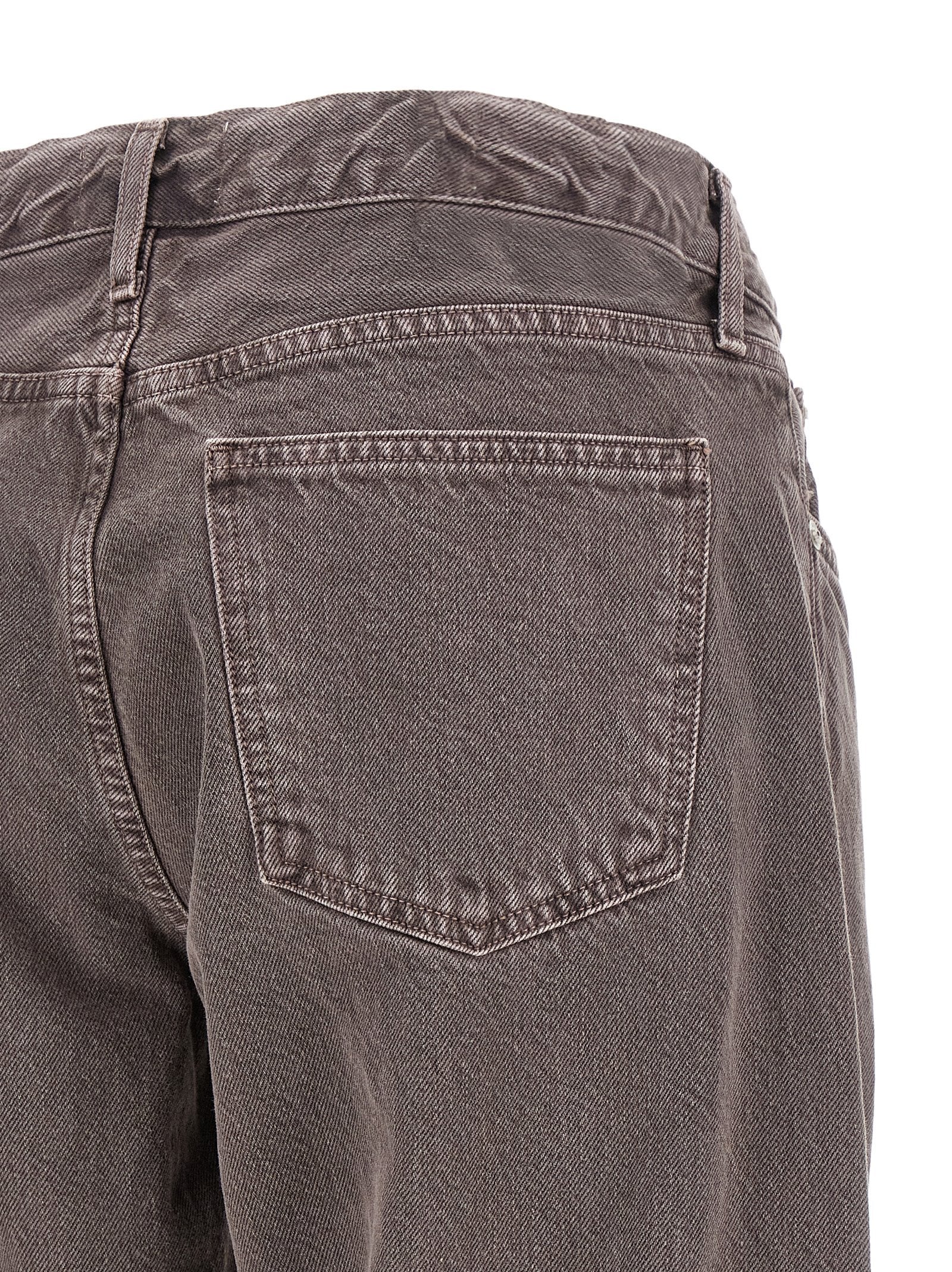 Agolde Purple Cotton Relaxed Fit Jeans