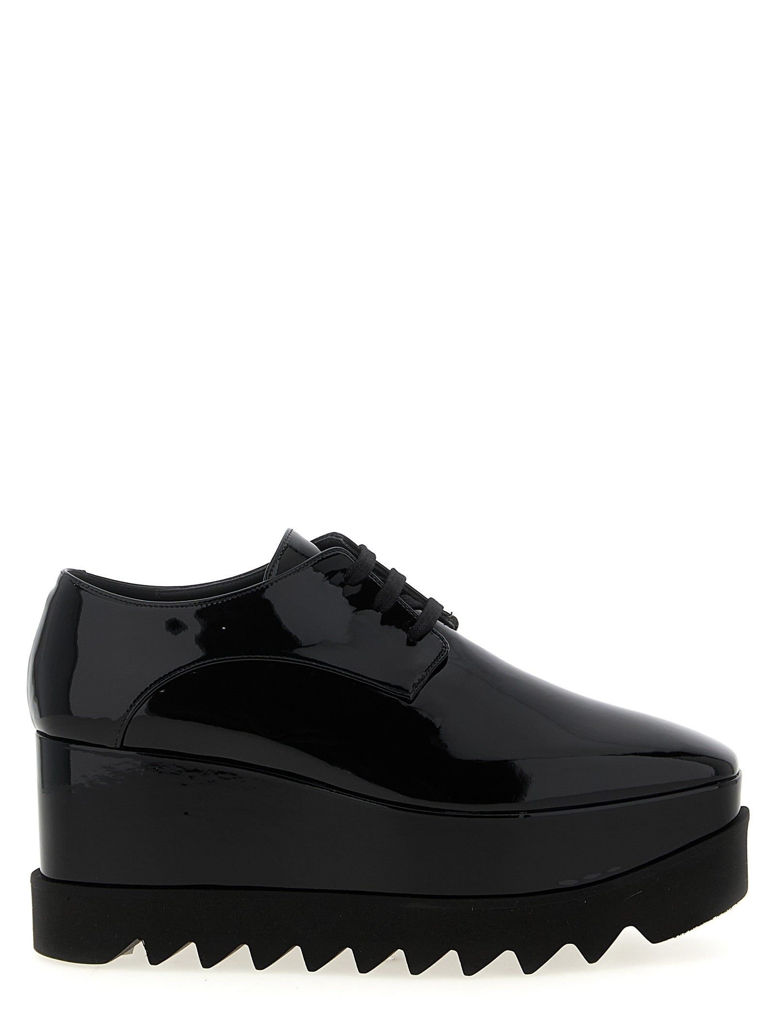 Stella McCartney Black Polyethylene Wedge Sandals