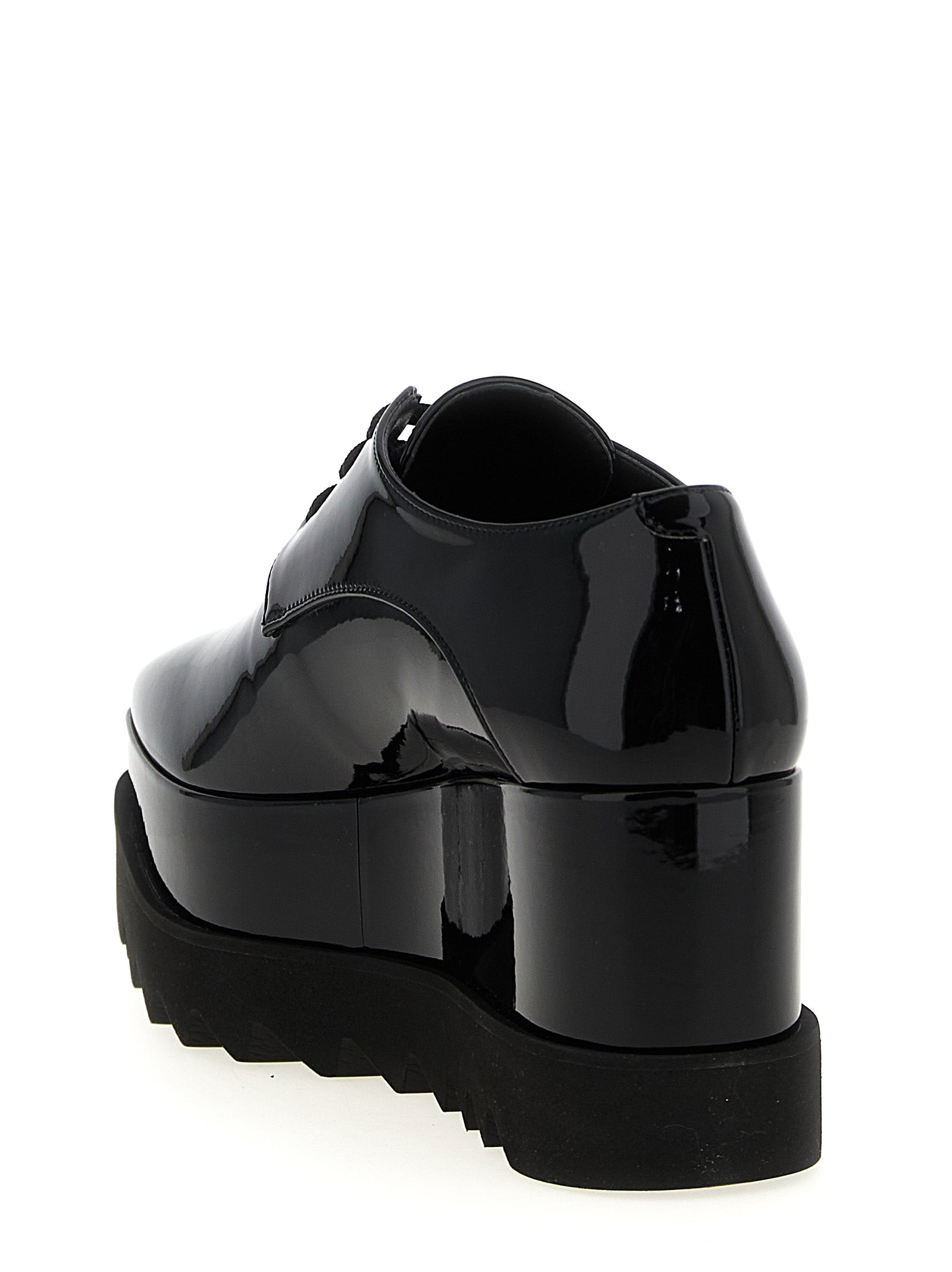 Stella McCartney Black Polyethylene Wedge Sandals