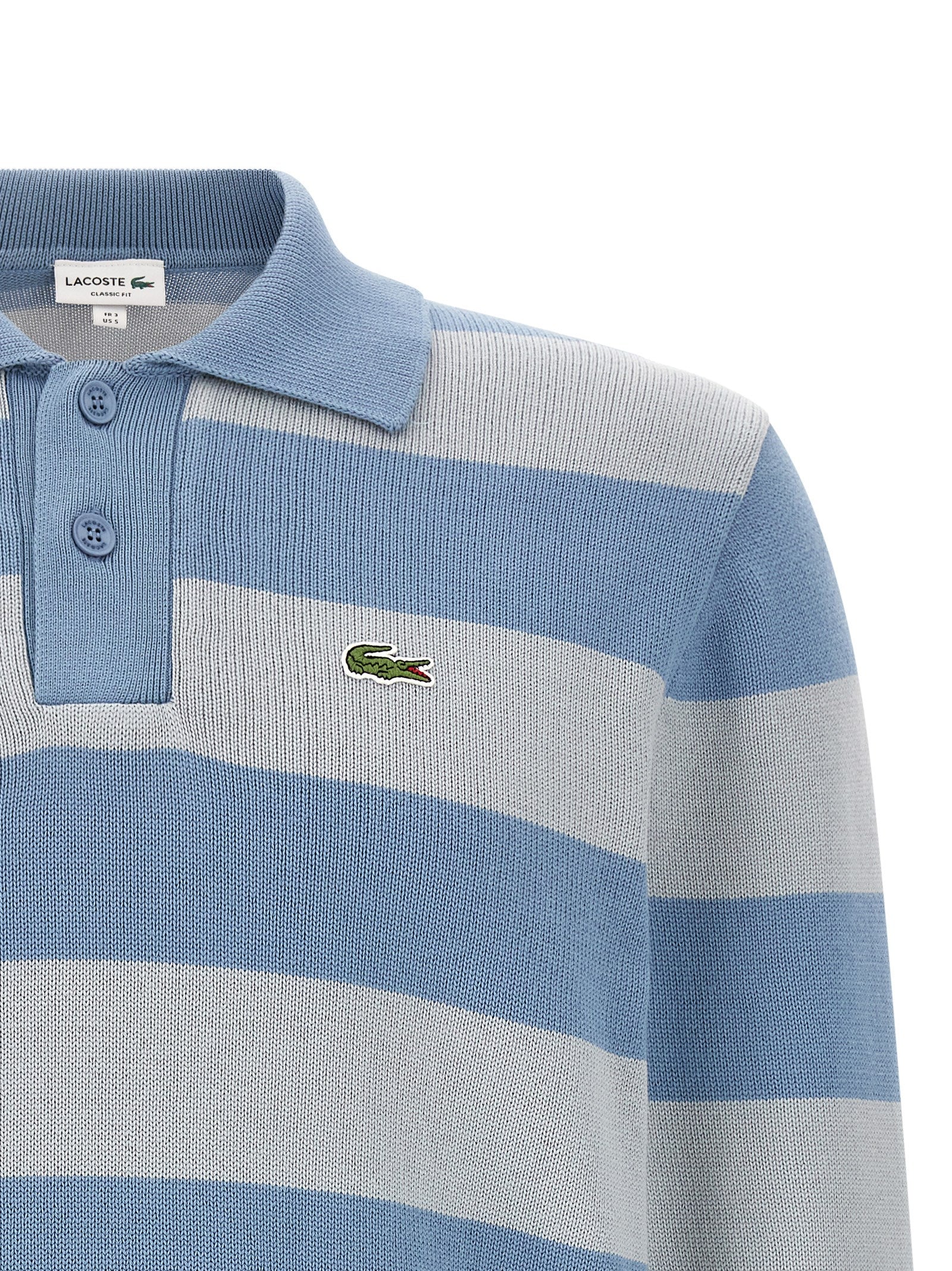 Lacoste Blue Cotton Polo Shirt