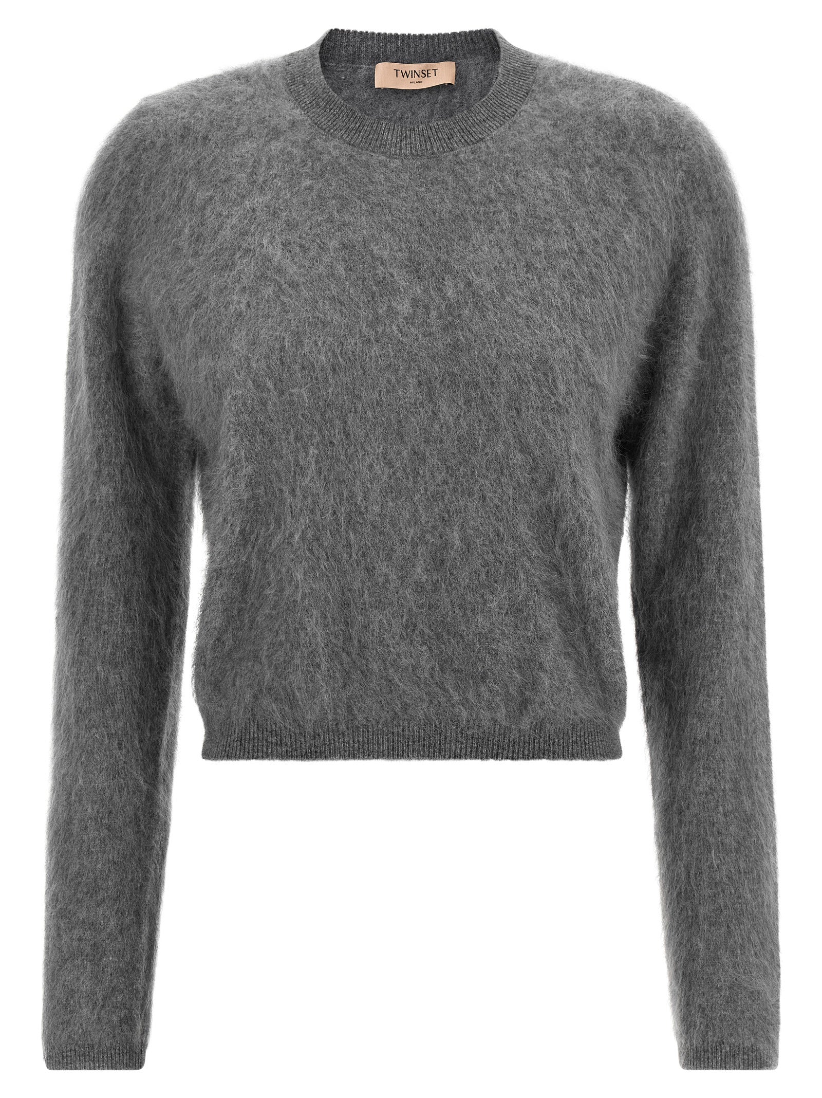 Twinset Gray Wool Cardigan