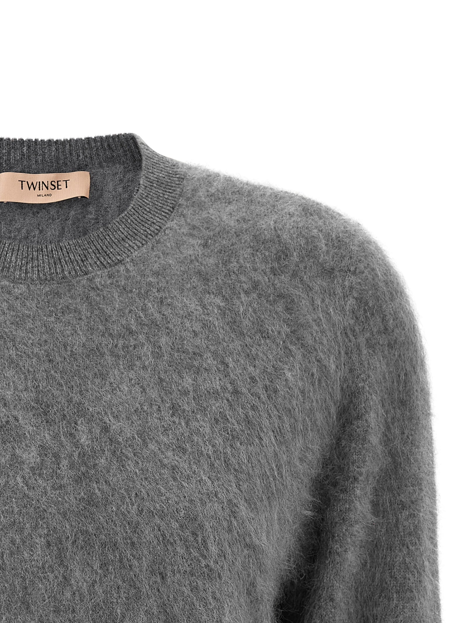 Twinset Gray Wool Cardigan